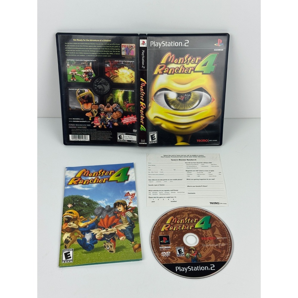 Monster Rancher 4 (Sony PlayStation 2 PS2) w/ Reg Card Excellent